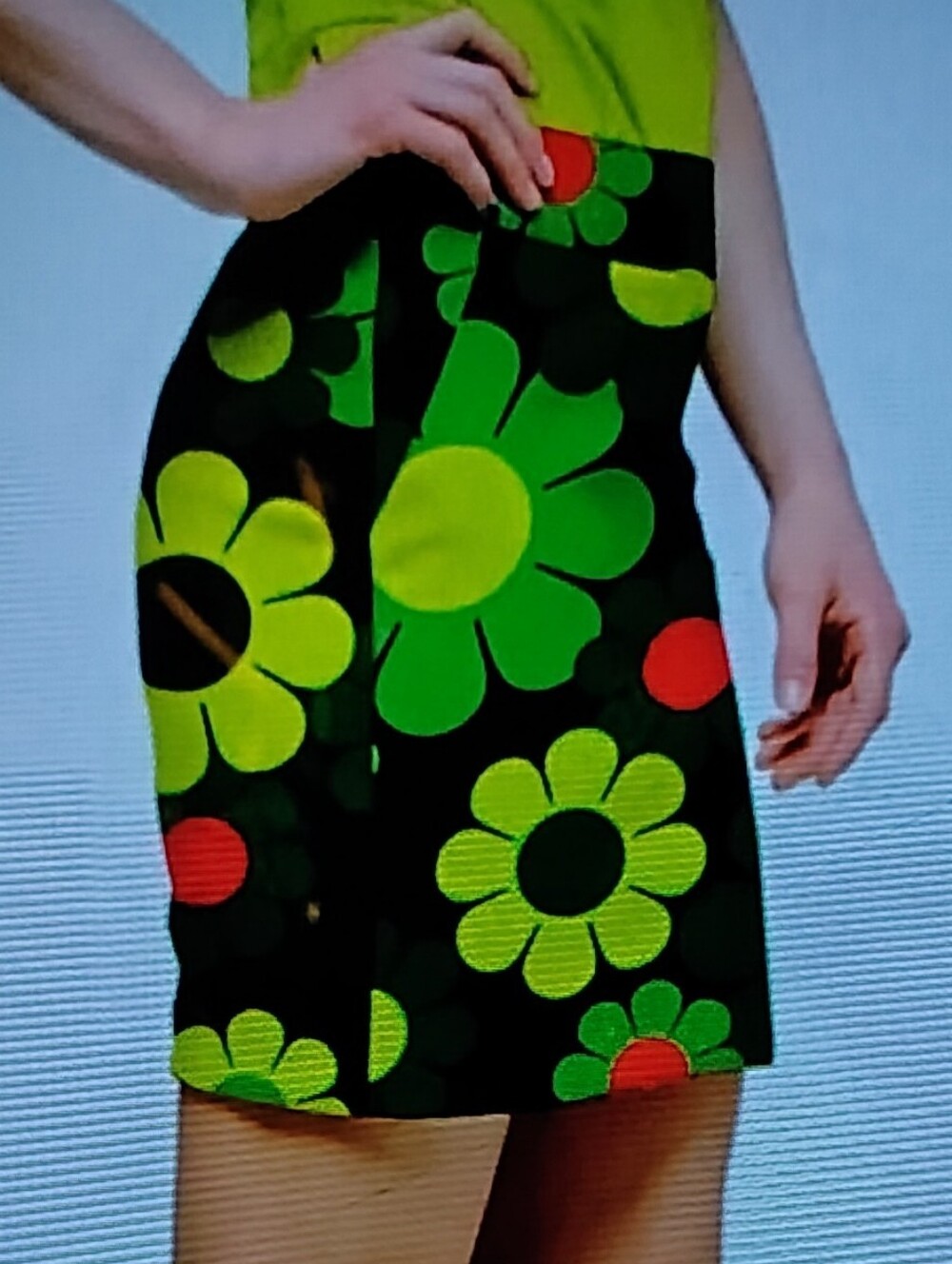 Loudmouth Ladies Golf Skort Augusta Magic Bright Green Daisy Pop Floral Size 10
